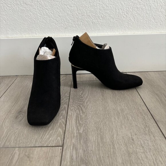 ALFANI Black Brittnee Square-Toe Booties - Size 6 M - Picture 2 of 6